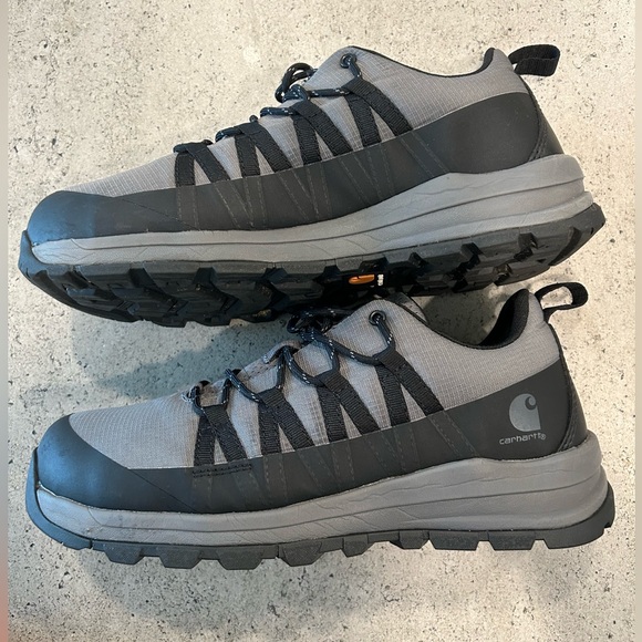 Carhartt Gray and Black Steel-Toed Work Shoes for Men. Size:12 - Picture 1 of 14